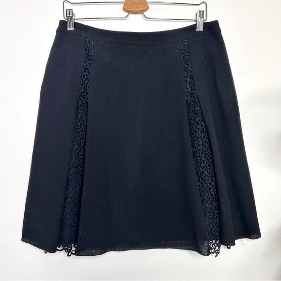Valentino Dresses & Skirts - Vintage Valentino Black Lace insert Skirt